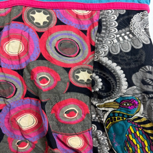 Desigual Colorful Designed Short Sleeve Dress Girls Size 9-10 - Picture 5 of 6